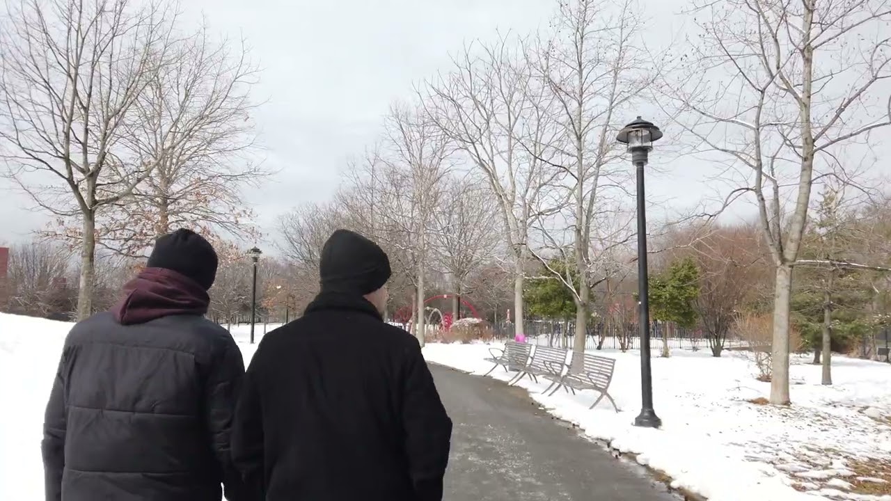 Quiet Winter Walk in Elmhurst Park — Snow Covered & Peaceful