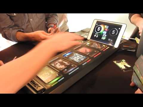 A brief glimpse at the gameplay ofHarmonix and Hasbro's Dropmix