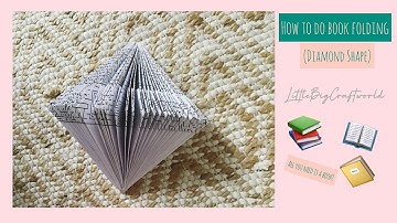How to do Book Folding | Diamond Shape | All you need is a book!