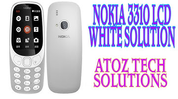 Nokia 3310 LCD white solution