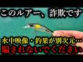 正直、このルアーは詐欺です。水中映像・釣果が明らかに100円ではない異常個体でした