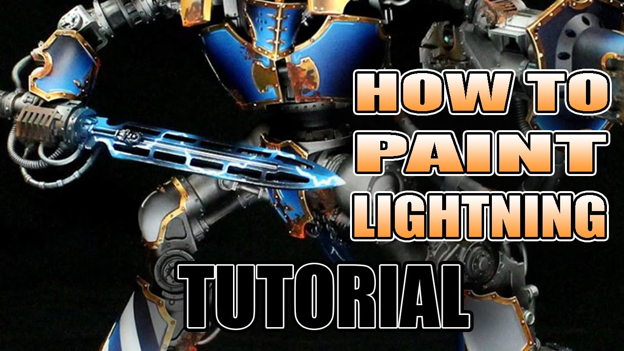 Learn How to Paint Lightning Bolts on Your Miniatures (Tutorial)