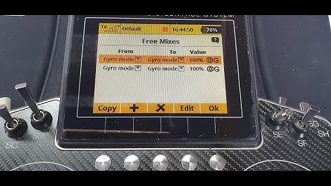 Jeti - 6 servo positions using mixers, for example Hobby Eagle A3 S3, 6 gyro modes