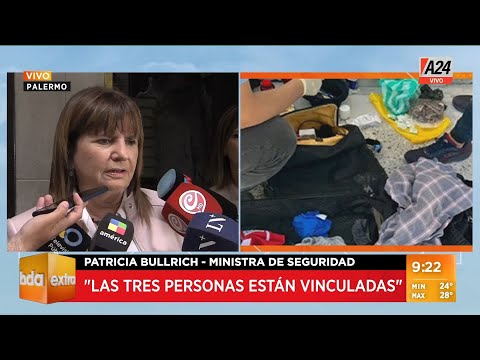 📢 Habla Patricia Bullrich tras la detención de 3 sospechosos terroristas