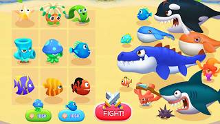 MERGE FISH: DEEP SEA WARFARE - Merge Plants Vs Fish Master Battle, Strategy Gameplay! screenshot 2