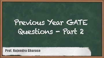 Previous Year GATE Questions 2 - GATE Electrical and Electronics Measurement