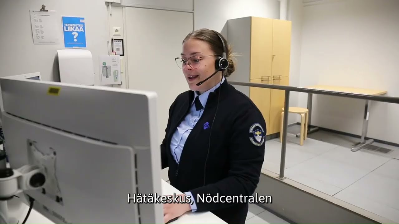 Valistusvideo hätäpuhelun käsittelystä