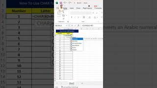 🚀❗How to use CHAR function in Excel #excel #exceltutorial #computerclass