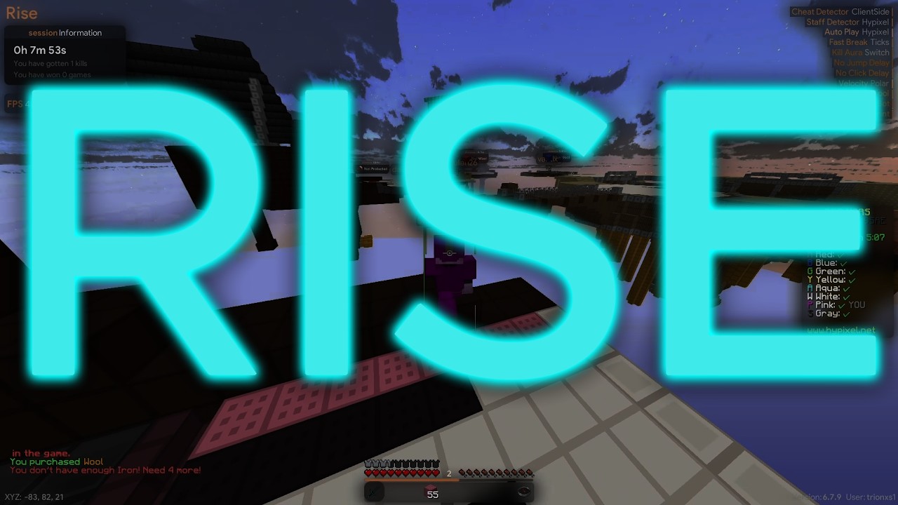 Is Rise V6 the Best Hacked Client in Minecraft? - YouTube