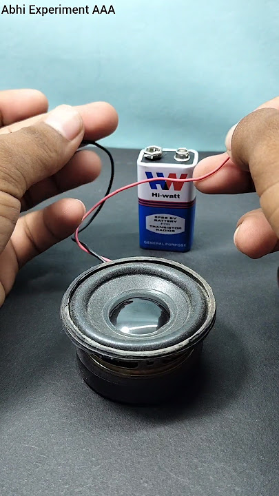 9v battery 🔋 chota speaker 🔇#iti #youtubeshorts #ytshorts #trending #shots