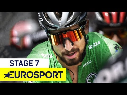 تصویری: تور دو فرانس 2018 مرحله 7: Dylan Groenewegen به سرعت به پیروزی رسید
