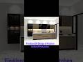 Kitchen 3D Design and Real picture of after Installation done on Site #happykitchen #homekitchen