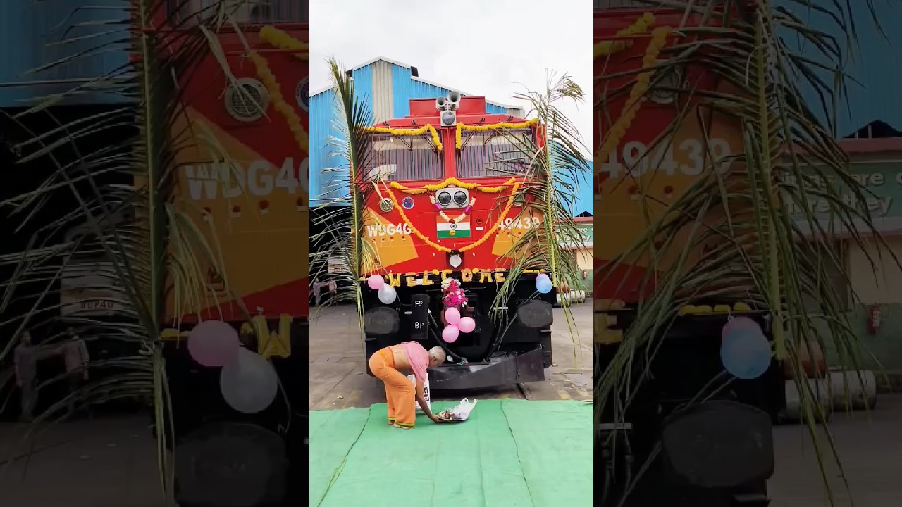 First WDG4G loco Flags Off 