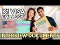 DOCUMENTS you need for  your K1 Visa US Embassy INTERVIEW | Document Checklist &amp; Interview Questions