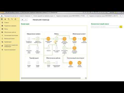 Видео: 1C: Enterprise 8. 1C-Логистика: Управление на транспорта (описание и характеристики)