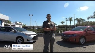 2018 Toyota Corolla VS 2019 Hyundai Elantra