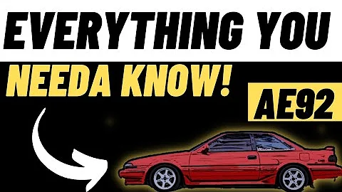 Most Important Info on the Ae92 Toyota Corolla's + Tips and Tricks!