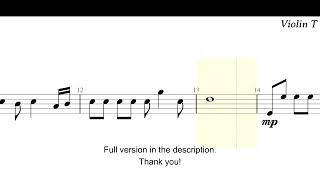 One Summer's Day Violin Sheet