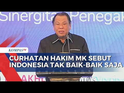 Hakim MK Arief Hidayat Curhat Indonesia Tak Baik-Baik Saja Sampai Sebut Alasan Gunakan Baju Hitam