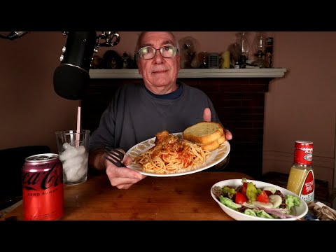 ASMR スパゲッティとミートボール モクバン