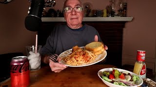 ASMR Spaghetti and Meatballs Mukbang