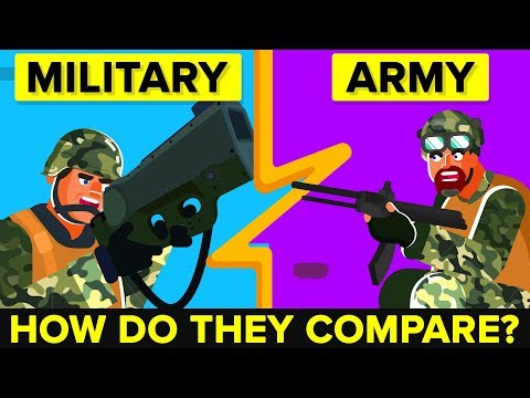 陸軍対軍隊-それらはどのように比較されますか？
