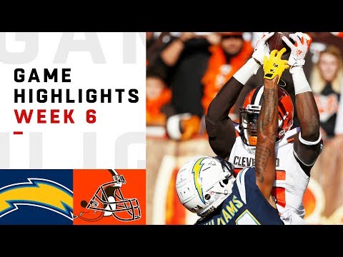 Chargers vs. Browns Week 6 Highlights | NFL 2018