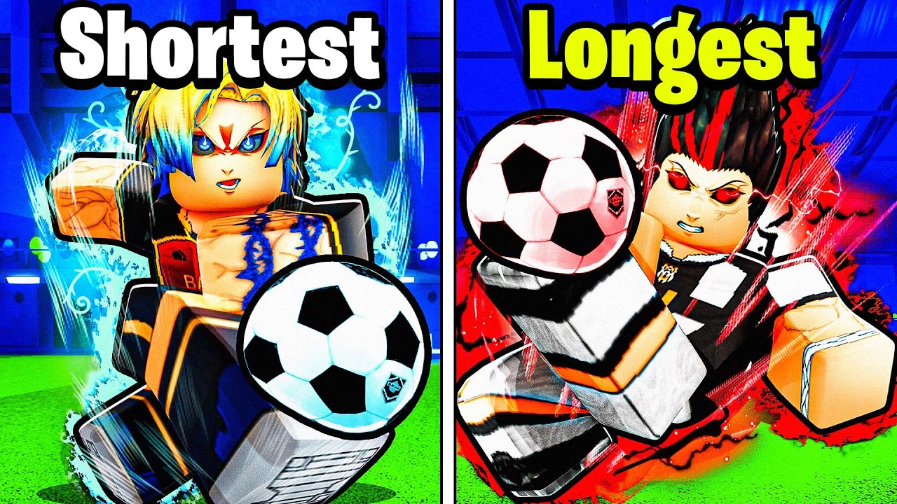 Shortest to Longest SHOTS in Blue Lock Rivals (KING) - YouTube
