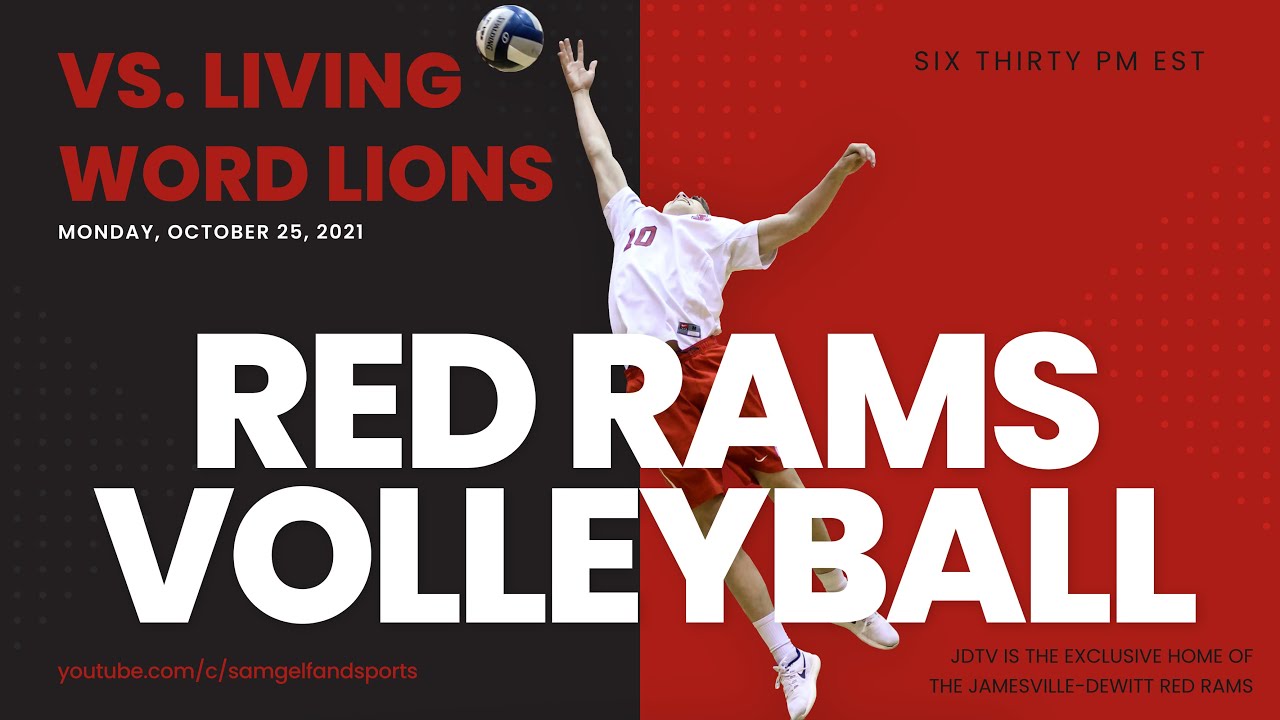 Boys Volleyball Living Word Academy Lions Jamesville-DeWitt Red Rams