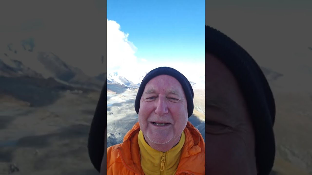 At the Matterhorn! Frank Taylor is live! At 11,675 feet in Switzerland! 
