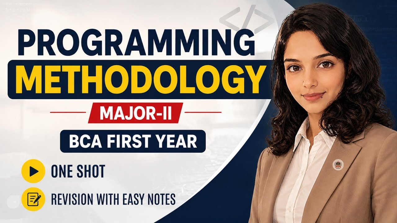 Programming Methodology One Shot || BCA first year | Major II