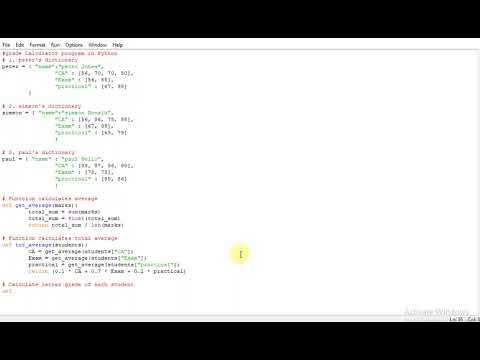grade Calculator program in Python - YouTube