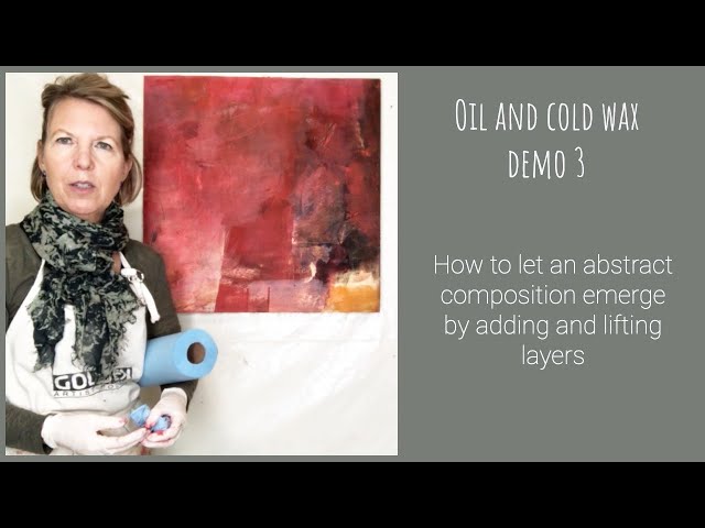87 Part 2 Adding Galkyd and Oil Paint To Cold Wax. Tutorial L Benton  McCloskey 3/27/2020 