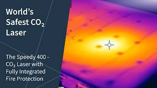 Speedy 400 with the highest safety standards for CO₂ flatbed lasers