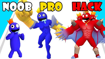 NOOB vs PRO vs HACKER - Merge Rainbow Friends | Gameplay Android,iOS