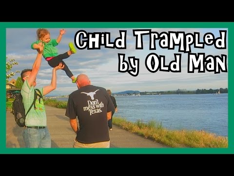 Child Trampled By Old Man!