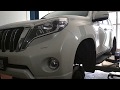 Проточка тормозных дисков без снятия автомобиля. Toyota Land Cruiser Prado. Расточка дисков.