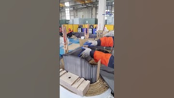 Assemble the upper yoke of a 1500kVA substation transformer using silicon steel sheets.