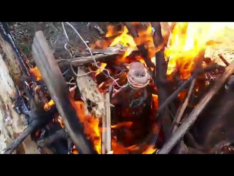 boiling water in plastics bottle, წყლის ადუღება პლასტმასის ბოთლით