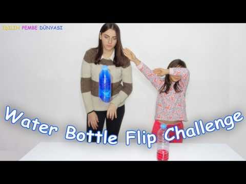 Su Şişesi Çevirme Yarışması - Water Bottle Flip Challenge - Eğlenceli Çocuk Videosu