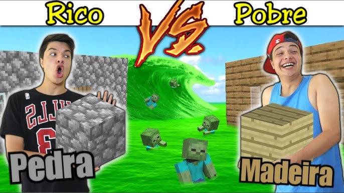 LABIRINTO DE RICO VS LABIRINTO DE POBRE #fifamobile #MINECRAFT #minec