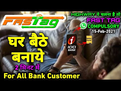 Create Fastag Wallet Account : Mandatory to ride on Highways | ICICI Bank Whatsapp & online portal