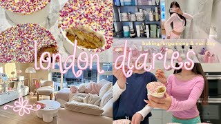 london girl diaries ⋆˚꩜｡ 🍰whimsy baking, cleaning & new nails