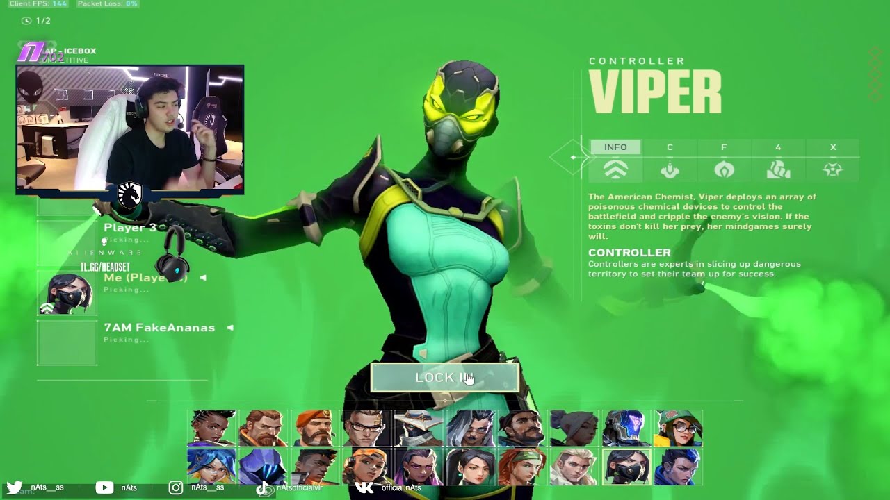 MEET THE KING OF VIPER - NATS ! MVP! VIPER ICEBOX VALORANT RANKED GAMEPLAY [Full Match VOD]