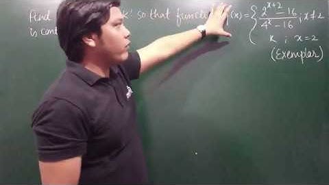 Continuity - [EXEMPLAR] Continuity of a Function at a point - Example #8