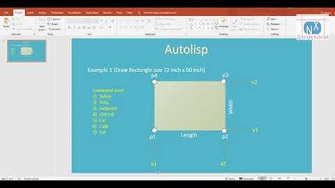 Autolisp Rectangle example