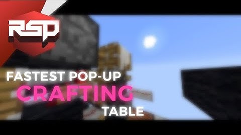 Fastest Pop-Up Crafting Table | Instant Pop-Up, 0.30s Hidden | MCJE 1.11+