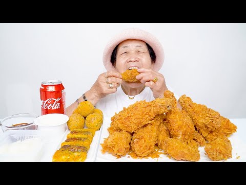 영원씨 포테킹 치킨, 치즈볼 먹방 ジャガイモチキン食う potato fried chicken mukbang ASMR
