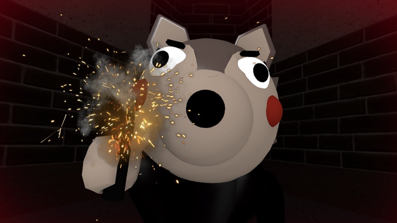 Roblox Piggy 2 Wolf Jumpscare Roblox Piggy Animation Youtube - piggyplayz letter p t shirt roblox