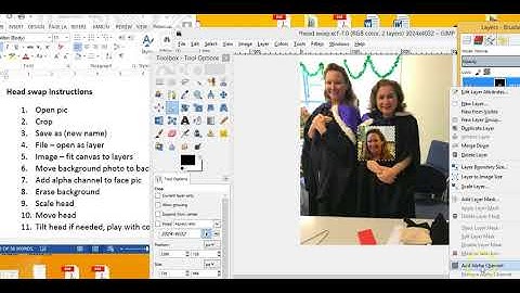 Face swap tutorial in Gimp